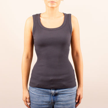 Cotone tank top 100% bomuld rib