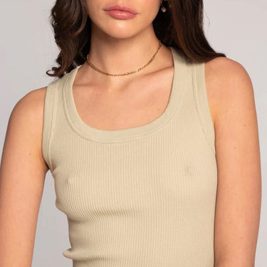 Costina rib tank top bomuld