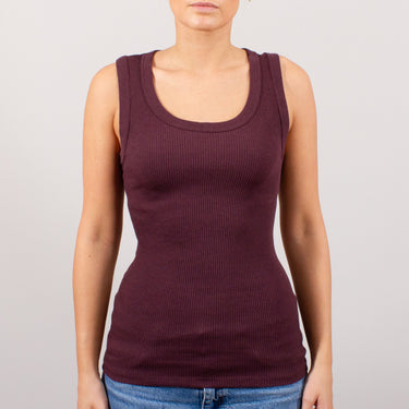 Costina rib tank top bomuld