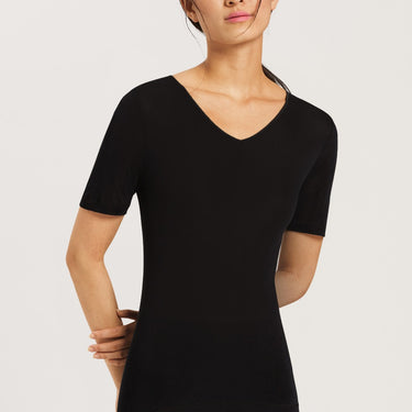 Pure silk top T-Shirt short sleeve