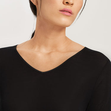 Pure silk top T-Shirt short sleeve