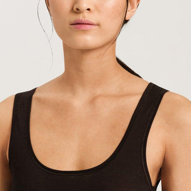 Hanro NY Ultralight tank top bomuld black Sort 4