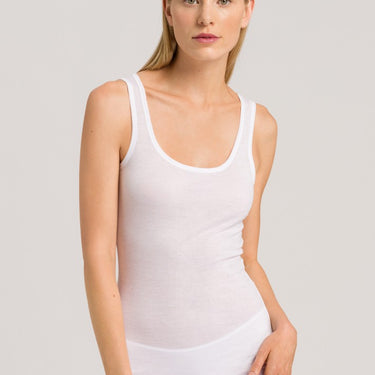 Hanro NY Ultralight tank top bomuld white Hvid 1