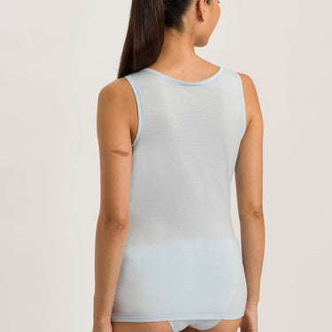 Hanro NY Ultralight tank top bomuld whisp blue Blå 2