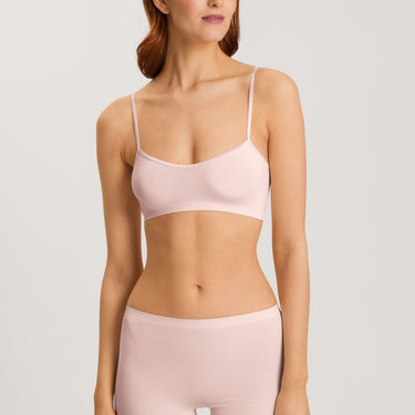 Hanro Touch Feeling bh uden bøjle crop top rose cream Lyserød 2