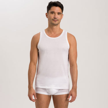 Hanro Cotton Sporty herre-tank top white Hvid 1
