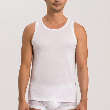 Hanro Cotton Sporty herre-tank top white Hvid 2