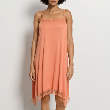 Cira spaghetti natkjole/undekjole uden ærme 95 cm