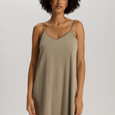 Cotton Silk nightgown without sleeve 95 cm