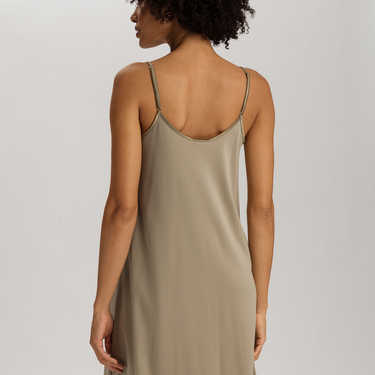 Cotton Silk nightgown without sleeve 95 cm