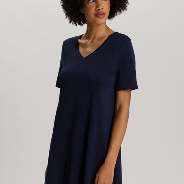 Cotton Silk nightgown short sleeve 90 cm