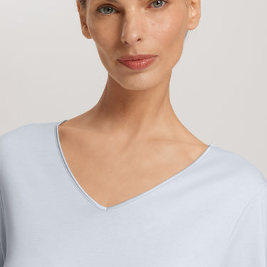 Cotton Silk natkjole langt ærme 100 cm