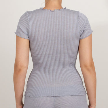 Operatino uld/silke t-shirt kort ærme