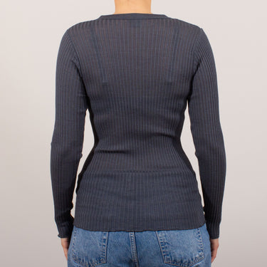 Operatino T-Shirt uld/silke rund hals l/æ