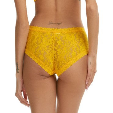 Hanky Panky Hanky Panky Primer Daily Lace boyshorts hipster tr mango lassi Gul 2