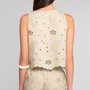 Sangallo lounge cropped top