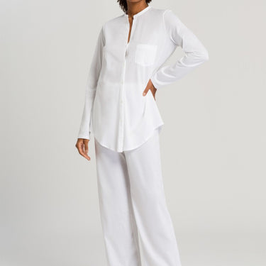 Hanro Cotton Deluxe pyjamassæt white Hvid 2