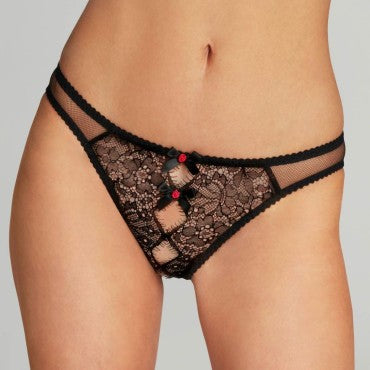 Agent Provocateur Lorna Lace Ouvert åben trusse black black Sort 2