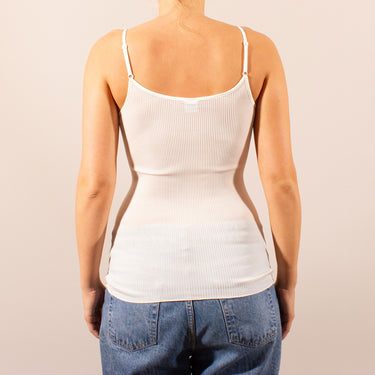 Oscalito silk rib spaghetti strap