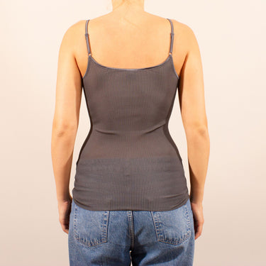 Oscalito silk rib spaghetti strap
