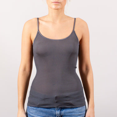 Oscalito silk rib spaghetti strap