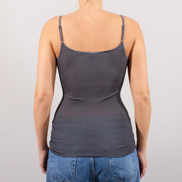Oscalito silk rib spaghetti strap
