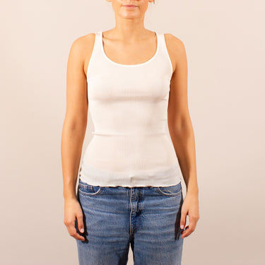 Silk Organza tank top med satin kant