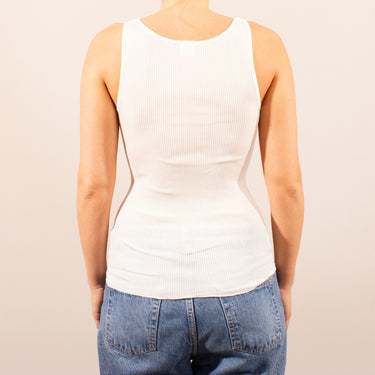 Silk Organza tank top med satin kant