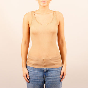 Oscalito silk rib tank top