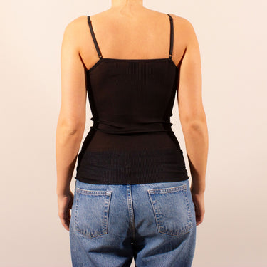 Pure Silk Organza camisole med blonde skål