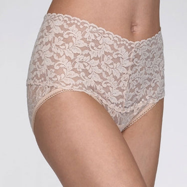 Hanky Panky Signature Lace Retro V-Kini høj talje trusse chai Beige 3