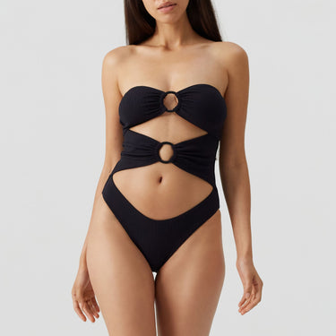 Alicante badedragt stropløs med udskæringer