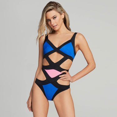 Agent Provocateur Mazzy badedragt black/cobalt/pink Sort 1