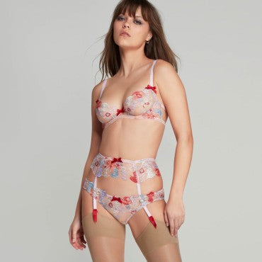 Agent Provocateur Zuri strømpeholder red/blue/sand red/blue/sand Multi 1