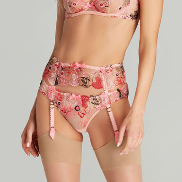Agent Provocateur Zuri strømpeholder pink/red/sand pink/red/sand Lyserød 1