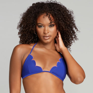 Lorna bikinitop lille trekant blue/pink