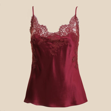 Marjolaine Pearl camisole silke med blonde amethyst Lilla 1