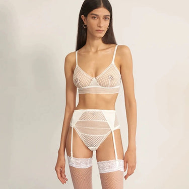 ELSE Lingerie Bella strømpeholder ivory Hvid 1