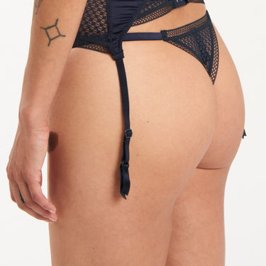 ELSE Lingerie Bella string trusse midnight BlĂĄ 2