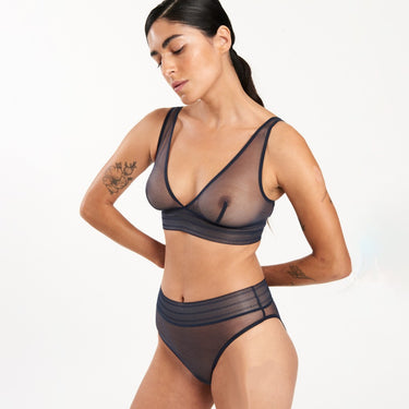 ELSE Lingerie Bare bh uden bøjle trekants bh midnight Blå 2