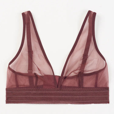 ELSE Lingerie Bare bh uden bøjle trekants bh merlot Rød 4