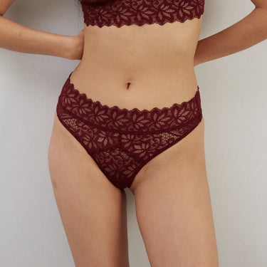 ELSE Lingerie Orient string bloodstone Rød 1
