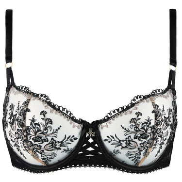 Aubade Tresor Infini bh halv skĂĄl balconet black magic Sort 1