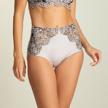 I D Sarrieri Royal Jewel høj talje trusse silver Grå 2