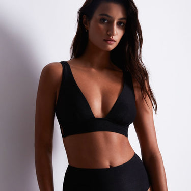 Aubade Summer Glow bikinitop trekant black sand Sort 2