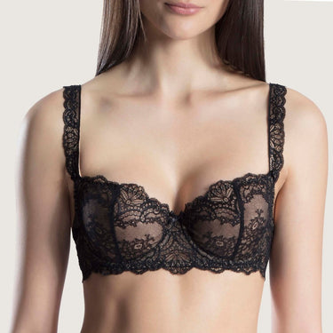 Aubade Danse des Sens bh halv skĂĄl balconet BCDE black Sort 1