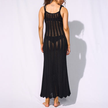 Crafted Essentials strandtøj lang kjole black